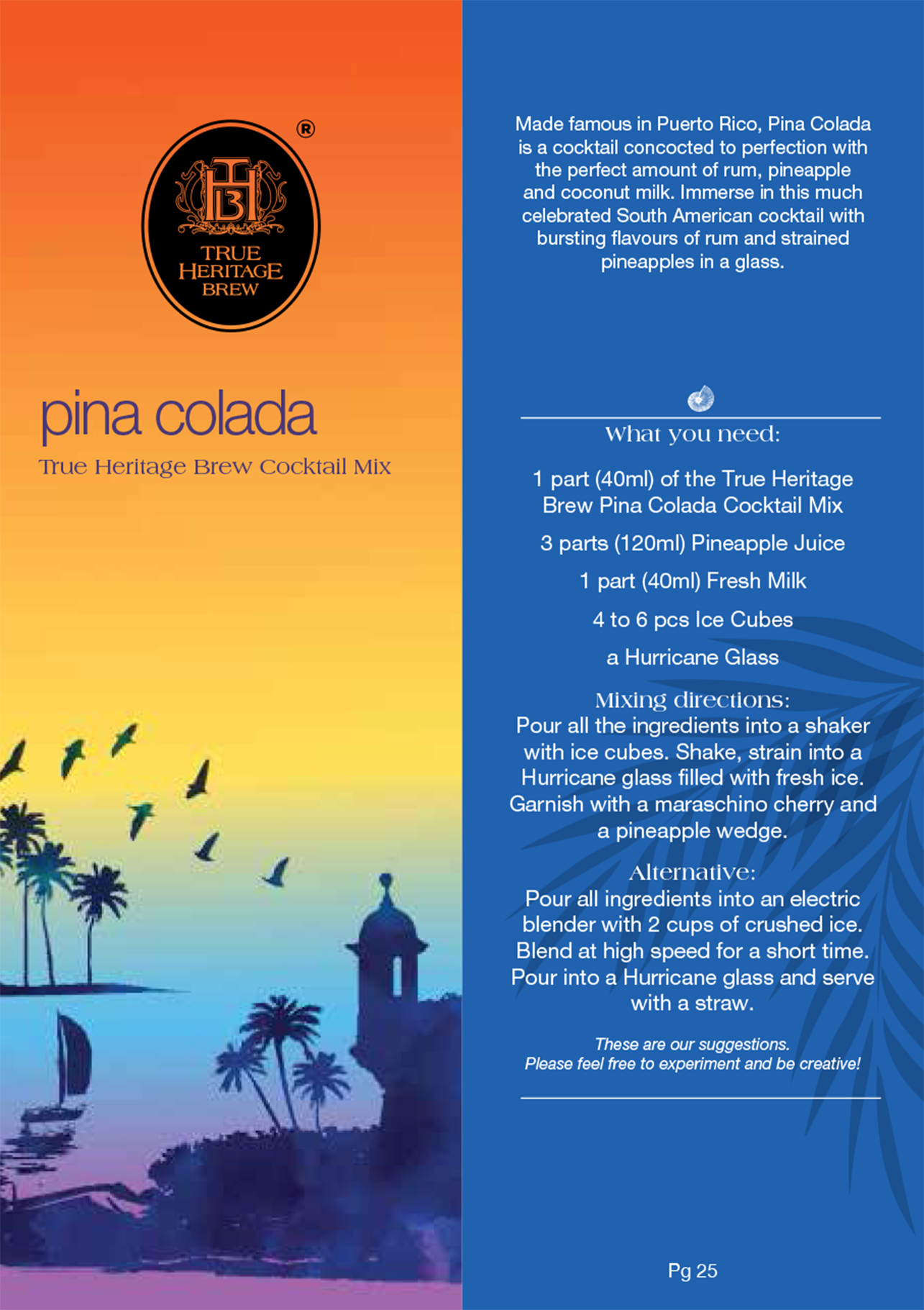Pina Colada Cocktail Recipe