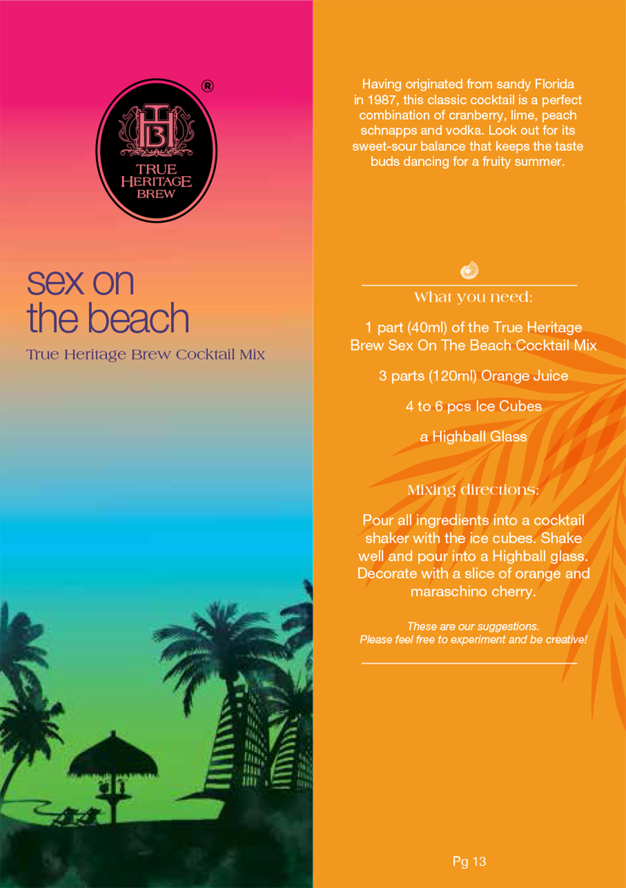 sex on the beach cocktail recipe
